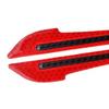 2 Pcs Car Reflective Stickers Flexional Red Rearview Mirror Reflective Stickers for Doors Bumpers
