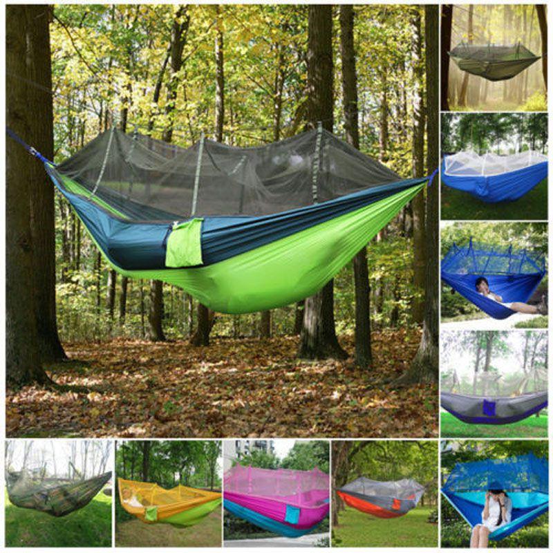 Premium Camping Doppelperson Reise Outdoor Zelt Hängemattenbett mit Moskitonetz