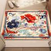Art Nouveau Flower Pattern Area Rug Non-Slip Soft Durable Floor Mat Decor Carpet for Entryway Living Room Bedroom Home Decor