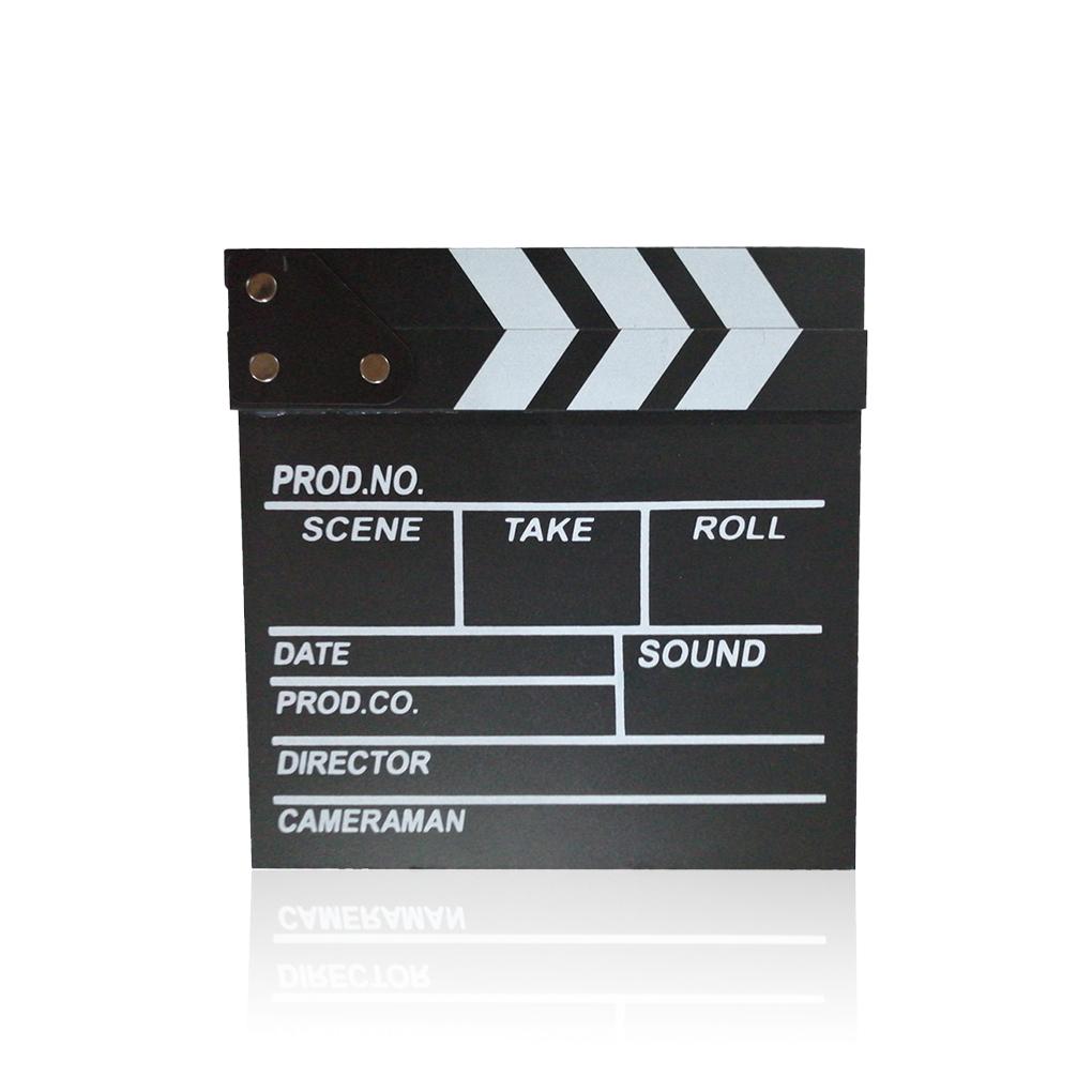 Movie Clapperboard Professional Printed Pattern Wood Video Director Clapperboards Scene Boards Accessories