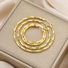 Cazador Geometric Hoop Earrings Women 28-54MM Real Gold Plated Stainless Steel Earrings Trend 2026 Jewelry Party Birthday Gift