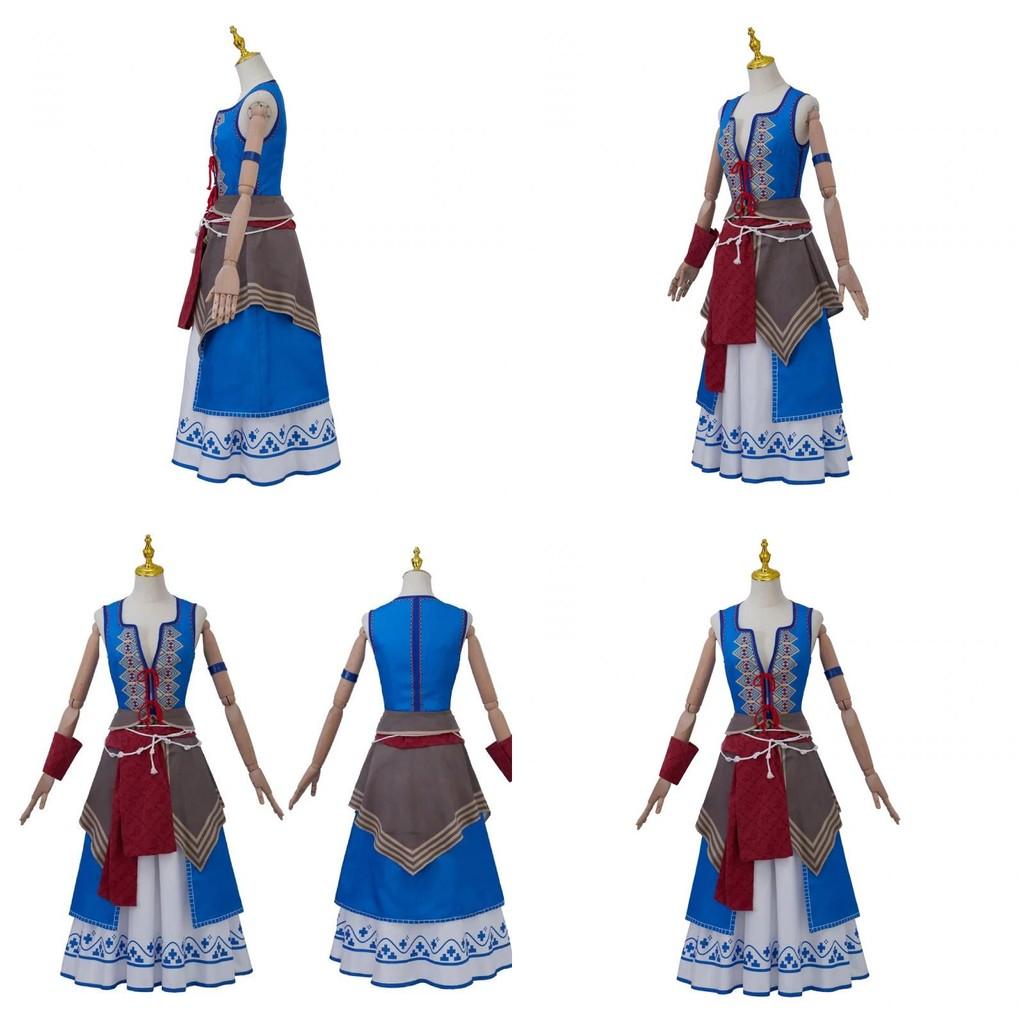 The Witcher 3 Wild Hunt Keira Cosplay Costume With Polyester Fabric For Halloween Themed Events