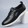 Fashion Official Website Hot Selling Men's Business Shoes Simple Comfortable Driving Shoes Anti Slip Soles Men's Leather Casual Shoes