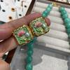 Tianhe Stone Ru Kiln Color Beaded Necklace 12Mm Size Is Suitable For Spring And Summer Wear, Beautiful