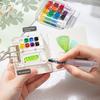 Tragbares Mini-Aquarellfarben-Set mit Reise-Skizzenbuch, Acrylfarbenkasten für Outdoor-Skizzieren & Kunstschaffen unterwegs