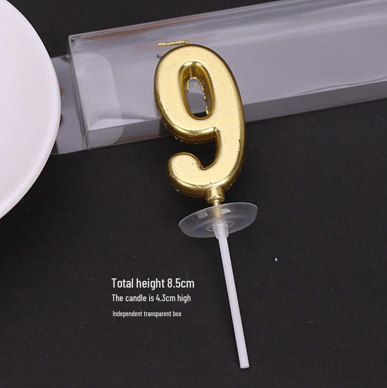50 Gold and Silver Number Candle Cake Toppers - Individually Boxed Party Decorations
