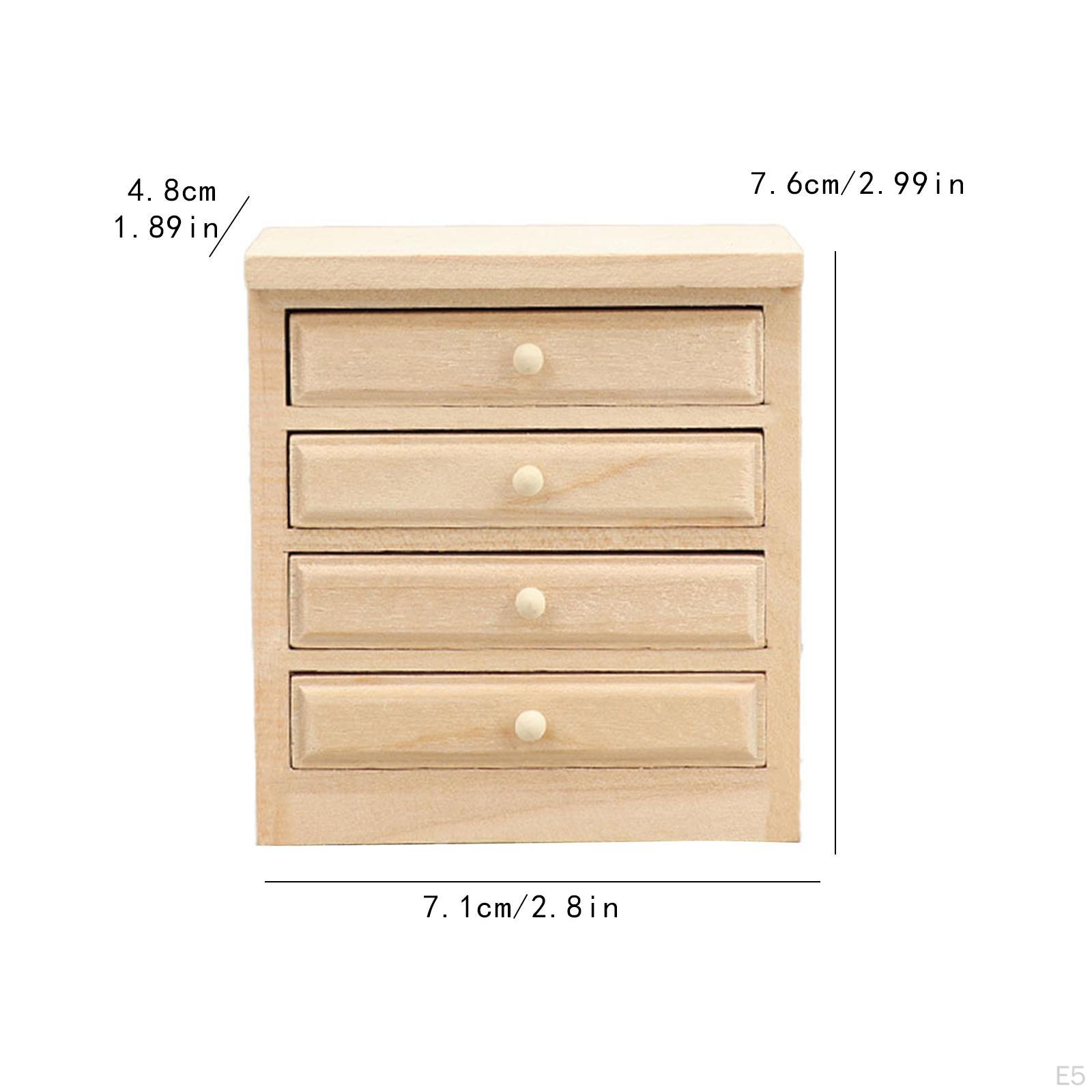 1/12 Кукольный Дом Мебель Шкаф Модель Игрушка Микро Сцена Портативный Имитация — фото 6