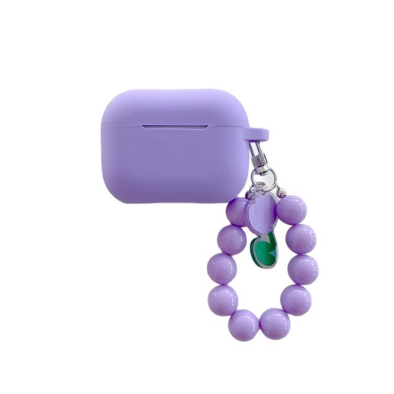 Ins Tulip Bead Chain for AirPods Pro1 Generation Protective Case 1 Generation Pro1 Generation Apple Bluetooth Headset Case