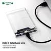 2.5" Transparent USB 3.1 Type-C HDD Enclosure