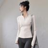 Women's Quick-Dry Long Sleeve Yoga & Running Top - Slimming, Professional Fitness Outerwear