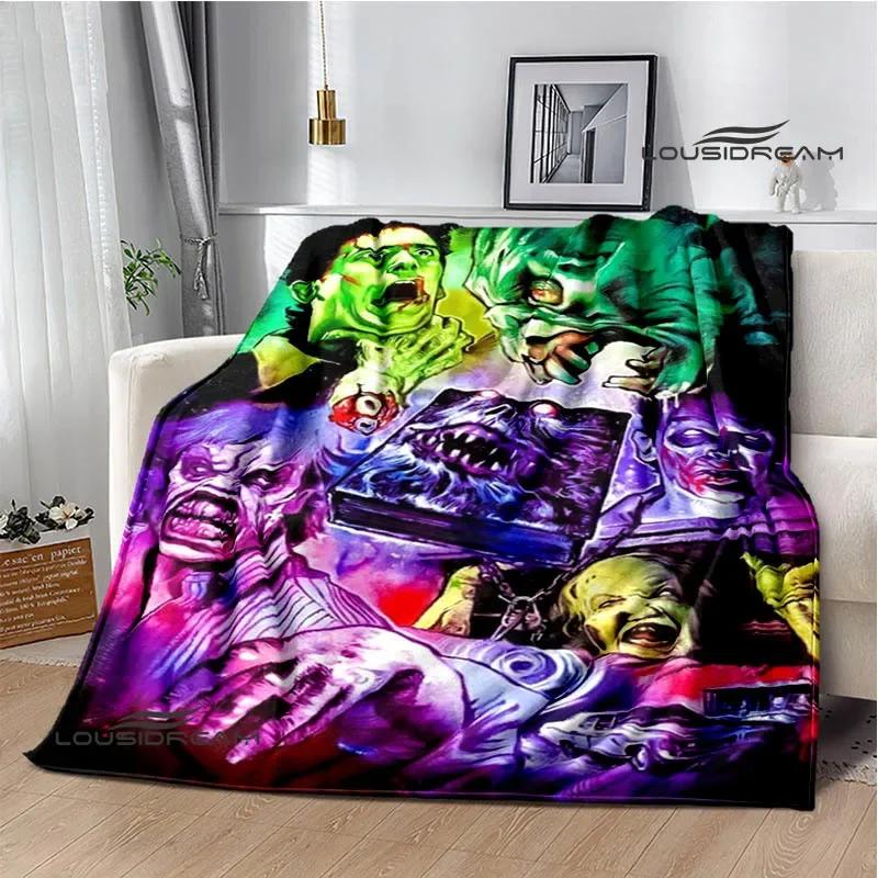 Movie The Evil Dead Printed Blankets Picnic Blanket Flannel Warm Blankets Soft Cozy Blanket Home Travel Blanket Birthday Gift