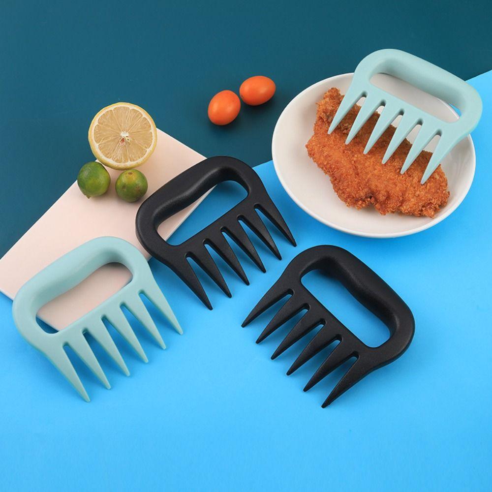 2Pcs Anti-scald Tear Meat Tools Manual Meat Shredder Bear Claw BBQ Claws Pulled Pork Chicken