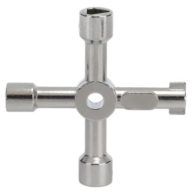 Universalschlüssel, Zinklegierung, 4-in-1, multifunktionales Handwerkzeug für Schrankventile
