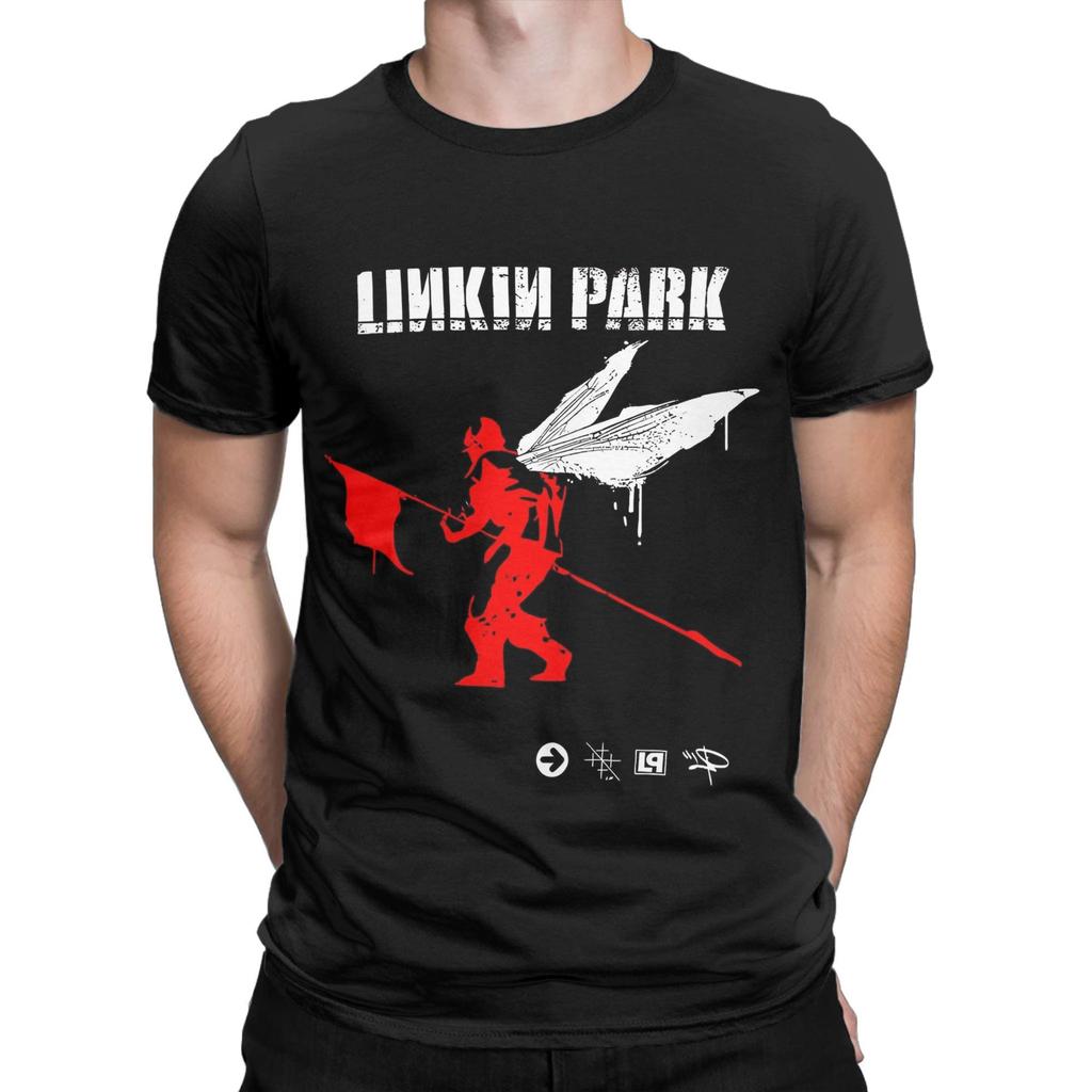 Men L-Linkin P-Park T Shirts Band  Cotton Clothing Cool Short Sleeve Crew Neck Tee Shirt 4XL 5XL 6XL T-Shirts
