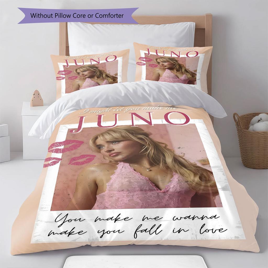 Sabrina Bliss Bedding Quilt Set Quilt Cover Pillowcase Home Decoration Birthday Gift (1 * Duvet Cover + 2 * Pillowcase, Without Core)
