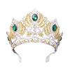 Peigne Couronne Élégant en Cristal pour Femmes Princesse Élégant Couronnes en Cristal Efficaces Diadèmes avec Pierre Colorée et Peigne