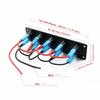 12V 1-4 Gang Universal Kippschalter Panel USB Auto Boot Marine RV Lkw Blau LED Styling Zubehör marine Wippschalter