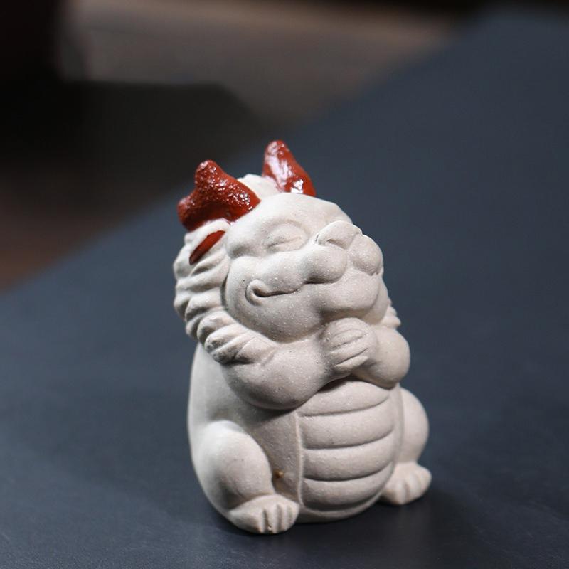 

Маленький белый дракон, фиолетовый глиняный чай, домашнее животное, чайный сервиз кунг-фу ручной работы, украшение для домашнего чайного стола, креативный бутик, чайная игра One Size белый