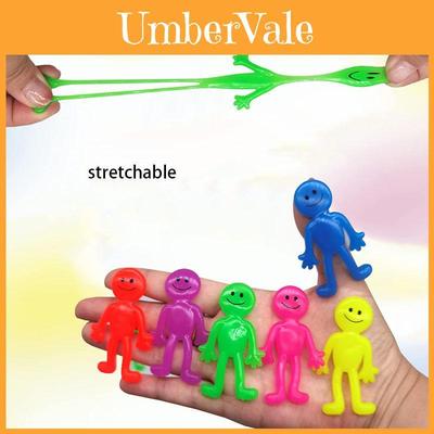 TPR Smiley Face Pop Speelgoed, Rekbaar en Stressverlichtend Figuurtje voor Kinderen, Tieners en Volwassenen