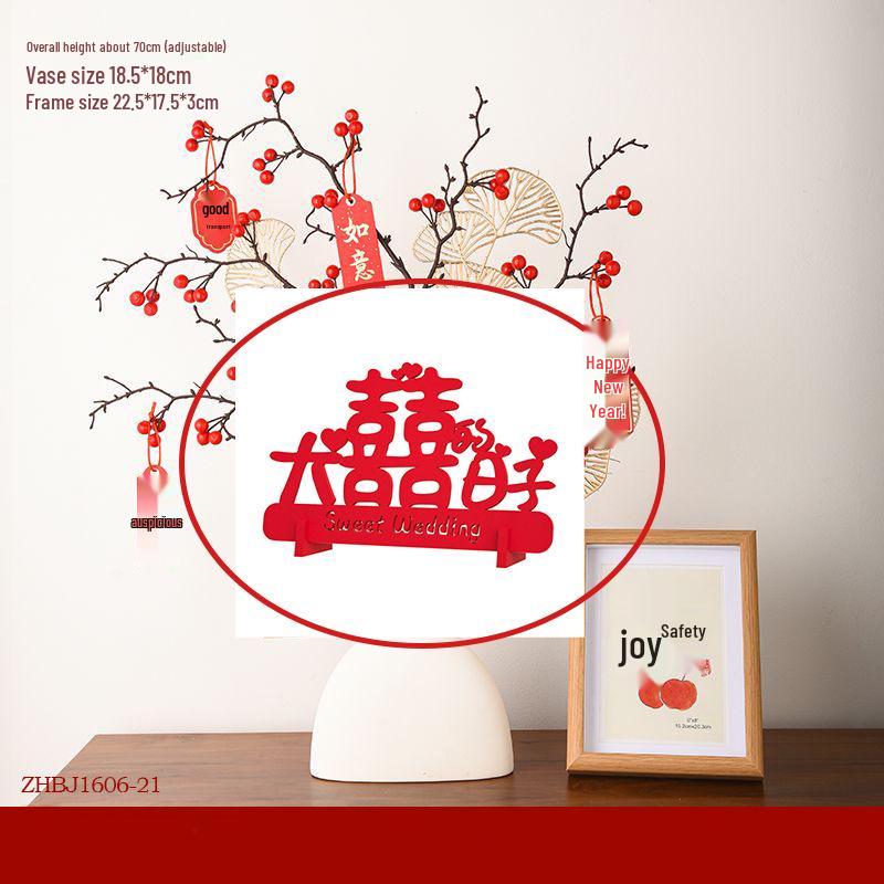 Декор для новоселья: Новые товары для планировки гостиной дома, Подарок Красные Плоды и Цветы Удачи