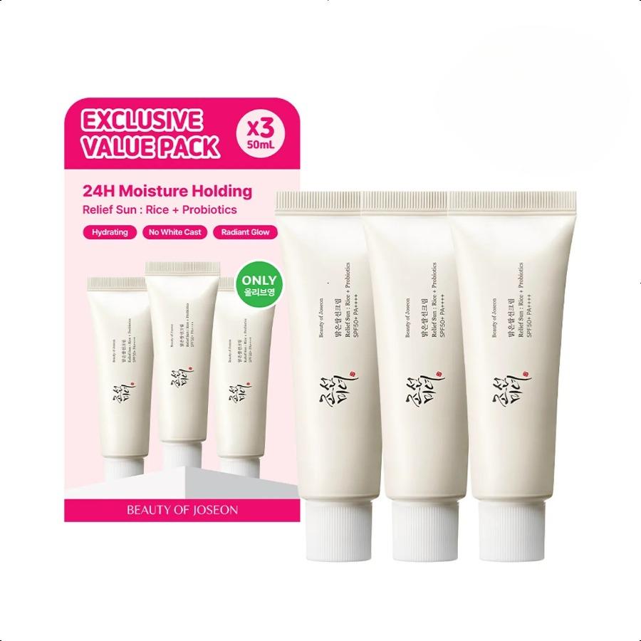 Beauty of Joseon Relief Sun Rice+Probiotics 50ml Triple Set 50ml Triple Set
