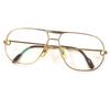 Great Glasses Trinity Two-bridge Logo Metal Gold Mens Used