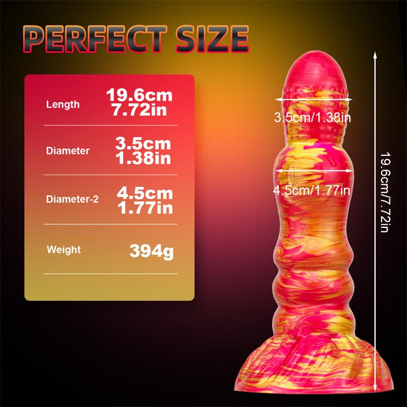 King Kong Bell Liquid Silicone Mixed Color Anal Plug Sex Toys for Women with Oversized Backyard Expansion Anal Masturbation Device