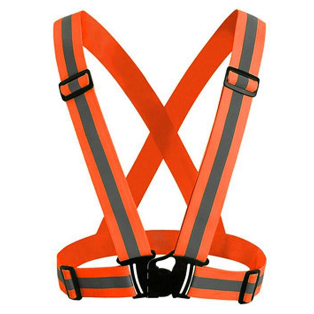 New Highlight Reflective Straps Night Running Riding Clothing Vest Adjustable Safety Vest Elastic Band For Adults and Children