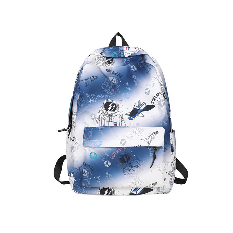 

2025 Новий Рюкзак Корейська Версія Модний Рюкзак з Мультяшним Принтом Великої Місткості Шкільний Рюкзак для Старшокласників Хіт синій