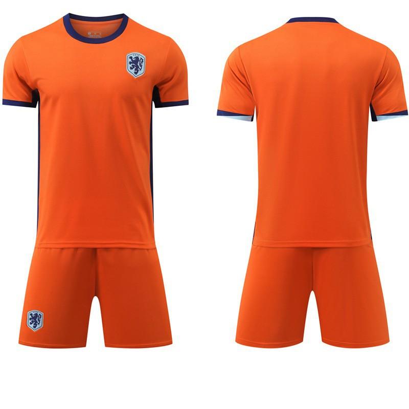 2425 Netherlands Home No. 4 Van Dijk European Cup Football Clothing 10 Depey 11 Robben Orange Jersey Factory #28