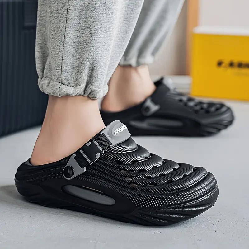 Men's Stylish Slip-On Clogs Breathable Comfortable Thick Sole for Indoor & Outdoor Use Multiple Colors Available Home Sports
