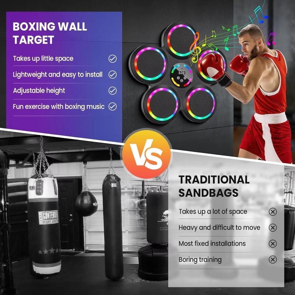 Bluetooth Connection Smart Music Boxing Machine Boxing Electronic Target Home Exercise