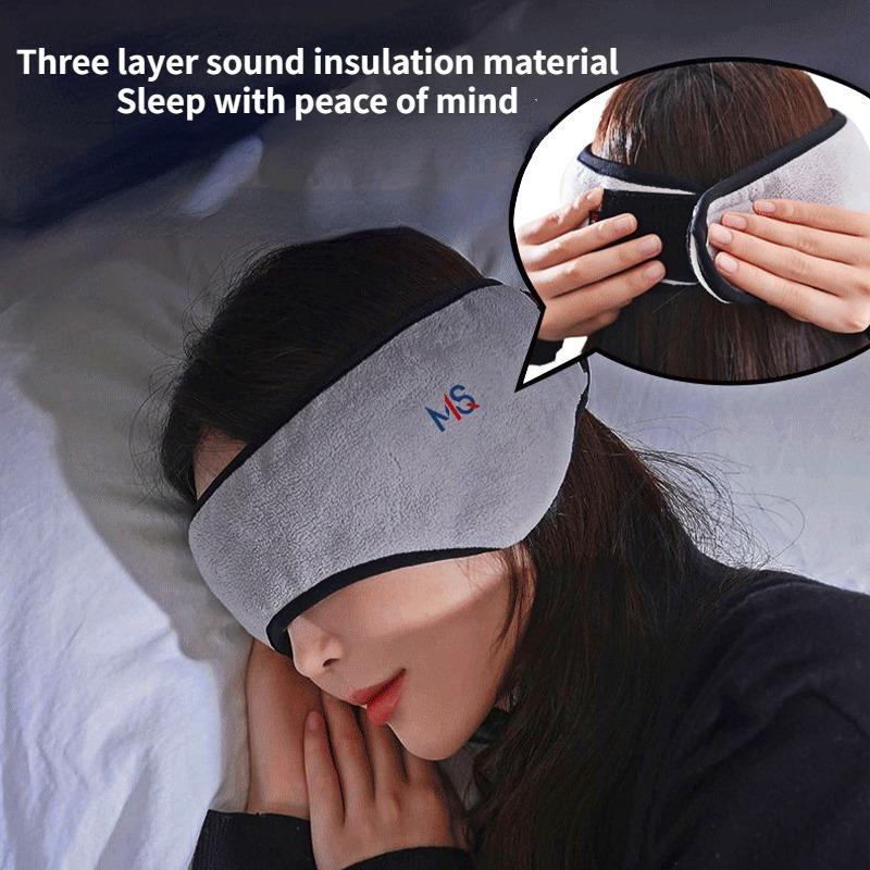1 Set Earmuff Sleep Mask Plush Sleeping Mask Eyemuff Eye Cover For Women Warm Relax Plush Blindfold Cotton Eyes Bandage