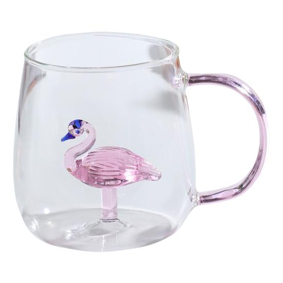 Handmade Glass Cup Animal Plant Shape Transparent Water Cup Cute Coffee Milk Drink Cup