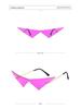 New Triangle Large Sunglasses European American Fashion Street Style Hip Hop