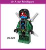 Minifigures Pg8060 Superhero Poison Ivy Captain England Mini Figures Building Blocks Toys