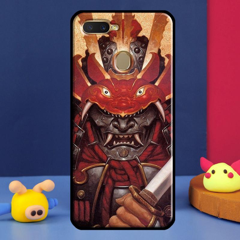 Japanese Samurai Case For Oppo A98 A78 A58 A15 A16 A17 A5 A9 A91 A52 A72 A76 A96 A74 A94 A54 S A57 A77 Cover