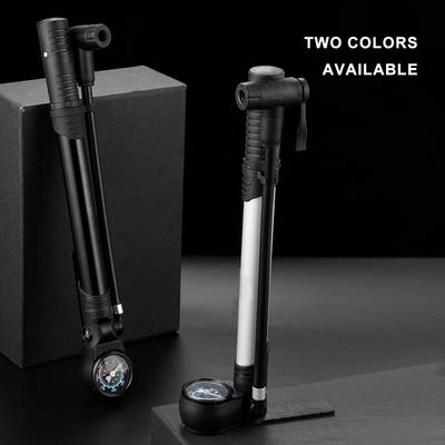 High Pressure Shock Pump for Road Mountain Bike 300PSI Air Pump with Gauge for Front Fork and Rear Suspension Small Pump