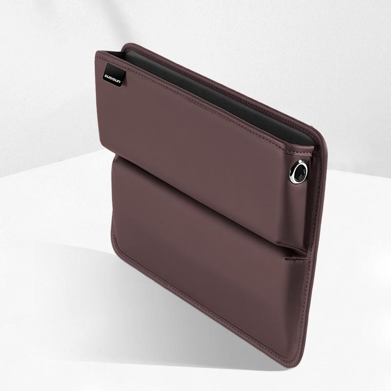 

Ящик для хранения в зазоре для сиденья автомобиля Многофункциональный ящик для хранения в зазоре для сиденья автомобиля коричневый