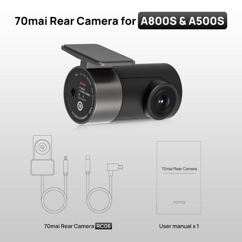

70mai Rear Cams for different models of 70mai Dash Cam Standard