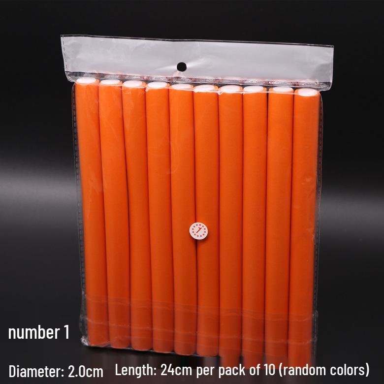 Heatless Sponge Hair Curlers: Rubber Rods for Lazy Curling, Combine into Sets.