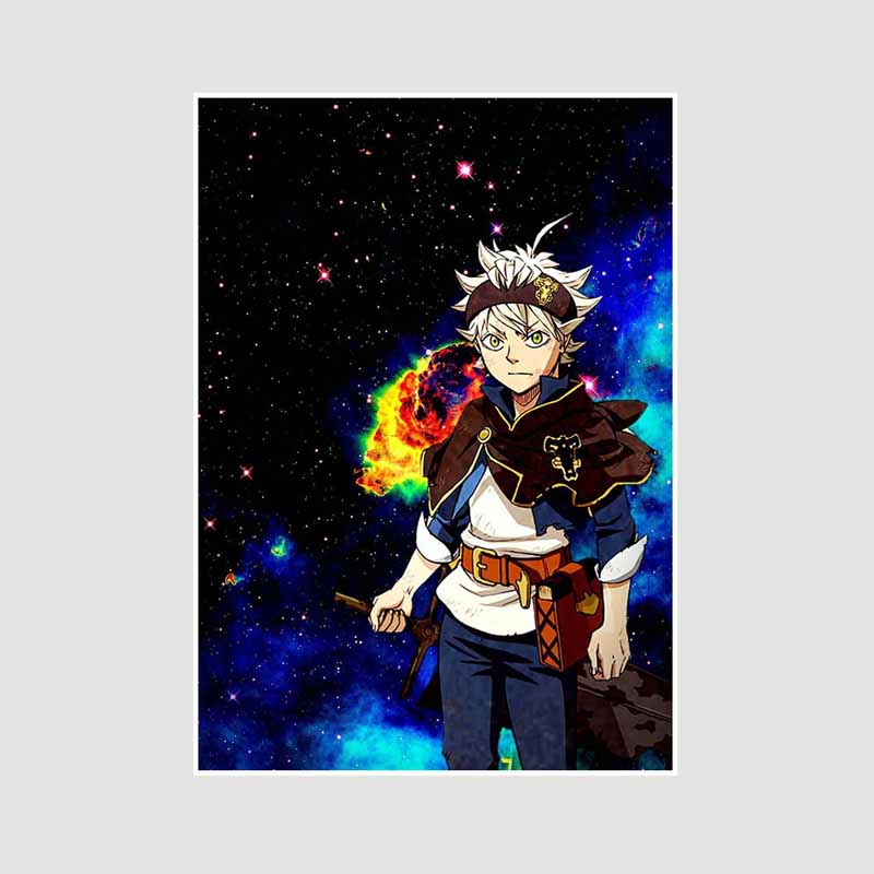 DIY Bar Home Decor Mural White Paper Classic Anime Black Clover Yami Posters HD Prints Living Room Decoration Painting Pictures Gifts