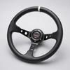 DEPORACING Volan 32mm Adânc Perforat Alb Cruce Alb Top Volan, Con, 70mm, PVC, Cusătură, (D32PW)