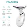Photon Therapy Neck & Face Massager: Double Chin Reducer and Skincare Tool