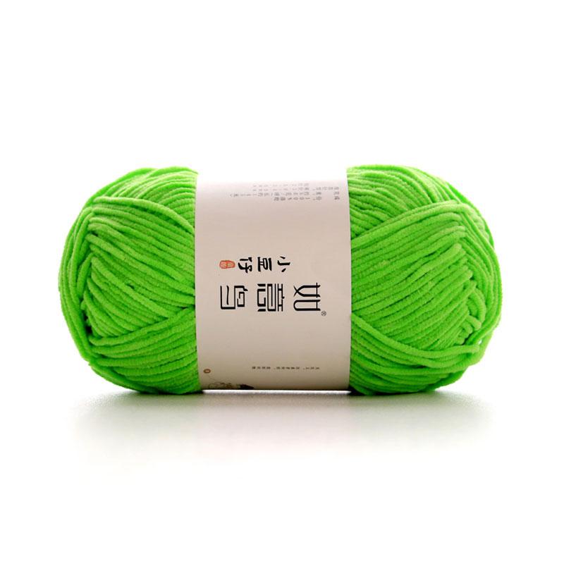 50g/Roll 2mm Thin Chenille Yarn Hand-Woven DIY Doll Craft Scarf Woven Soft Warm Yarn Blanket Crochet Knitting Thread 145 Meters