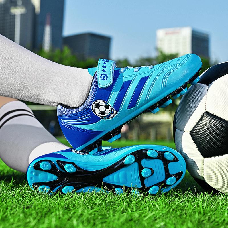 New Kids Professional Soccer Shoes Turf Football Boots Training Shoes Match Grass Ultralight Cleats Boys Non-Slip Drop Shipping