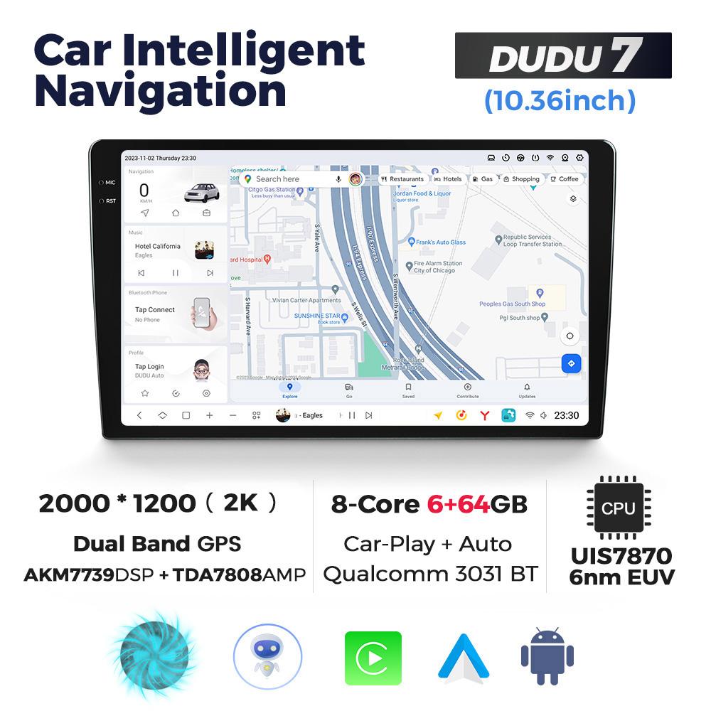 DUDU7 Universal 9.5" 10.36" 11.5" 13 Inch Android Car Radio Stereo Multimedia Video Player GPS CarPlay Auto Intelligent Systems