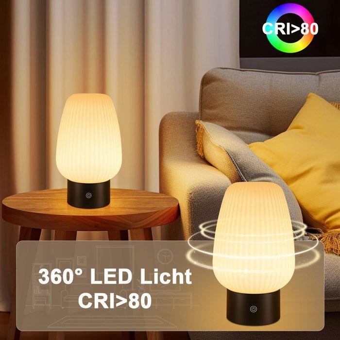 Lampe de table LED - NETTLIFE - Nettlife - Intensité variable - Rechargeable sans fil - Tactile