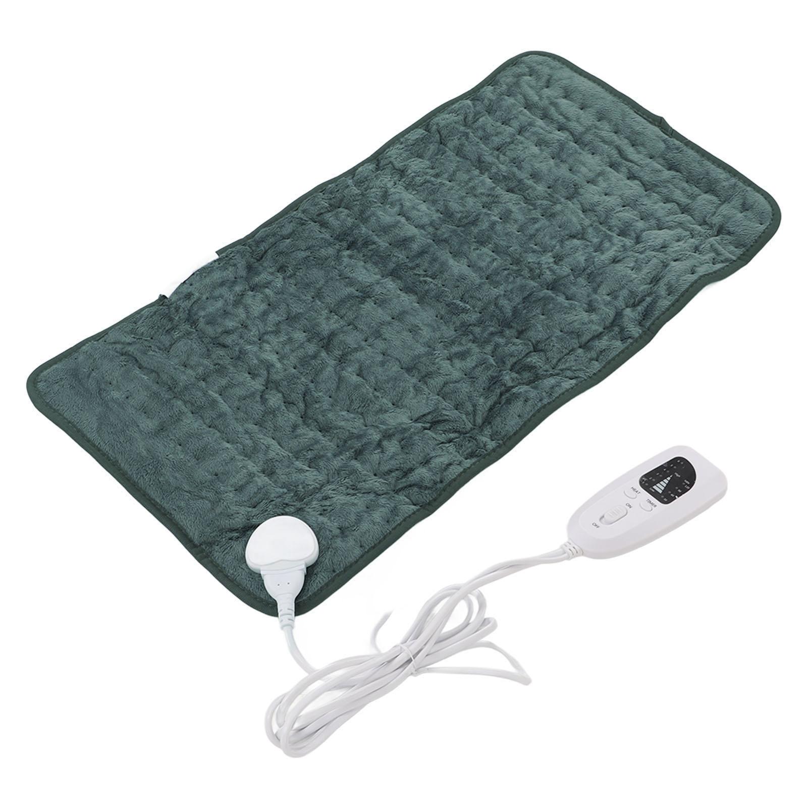 

Поясничная электрическая грелка 6 уровней быстрого нагрева 60x30 см Мягкая плюшевая грелка для дома, офиса, путешествий UK Plug 220V