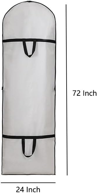 60x180cm Large Clothes Dust Cover for Suit Dress Jacket Coat Dustproof Protector with Travel Bag Design Wedding Dress Storage